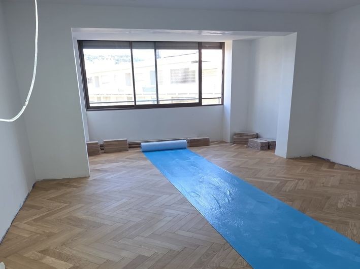 Parquet bâtons rompus — salon