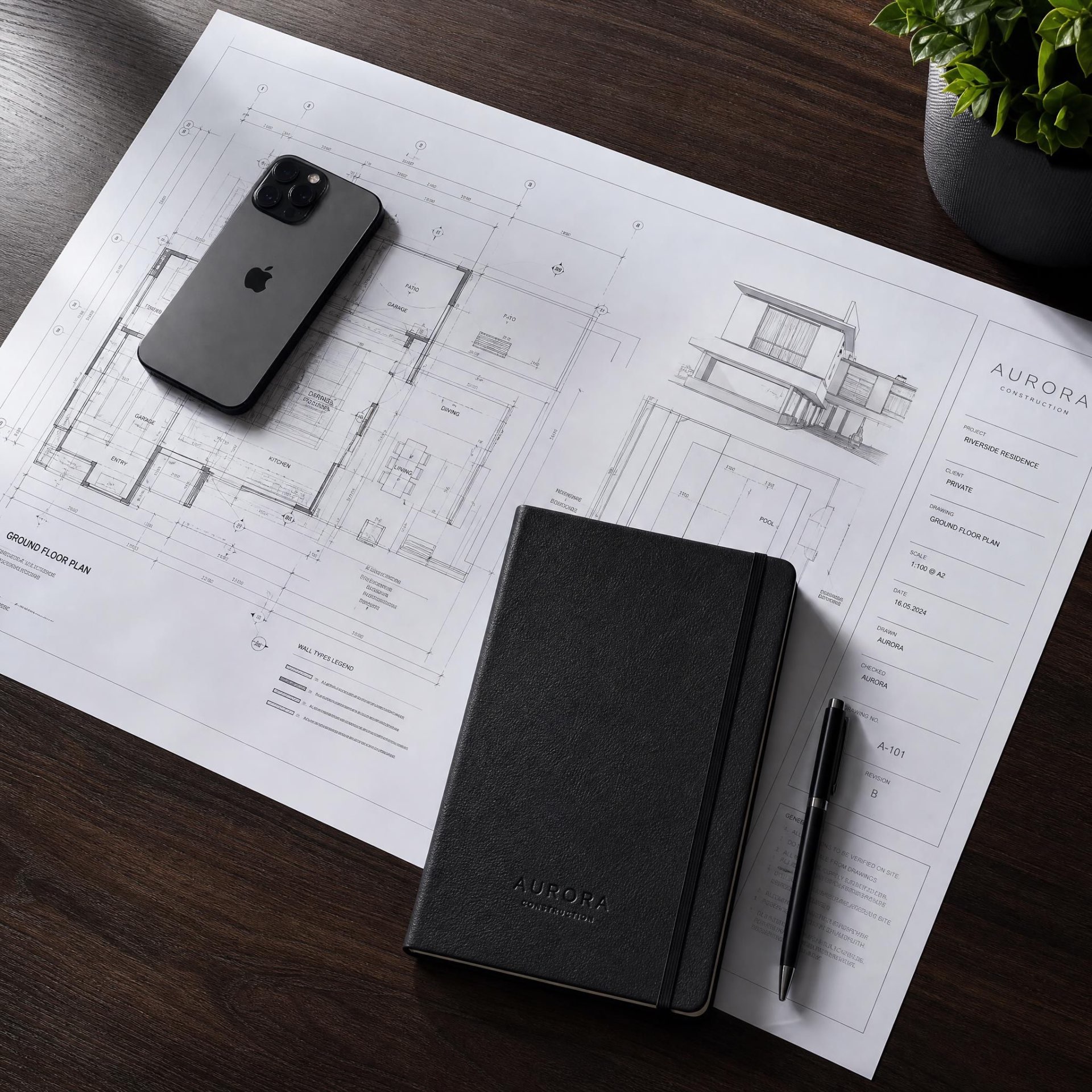 Plans de projet et carnet de chantier